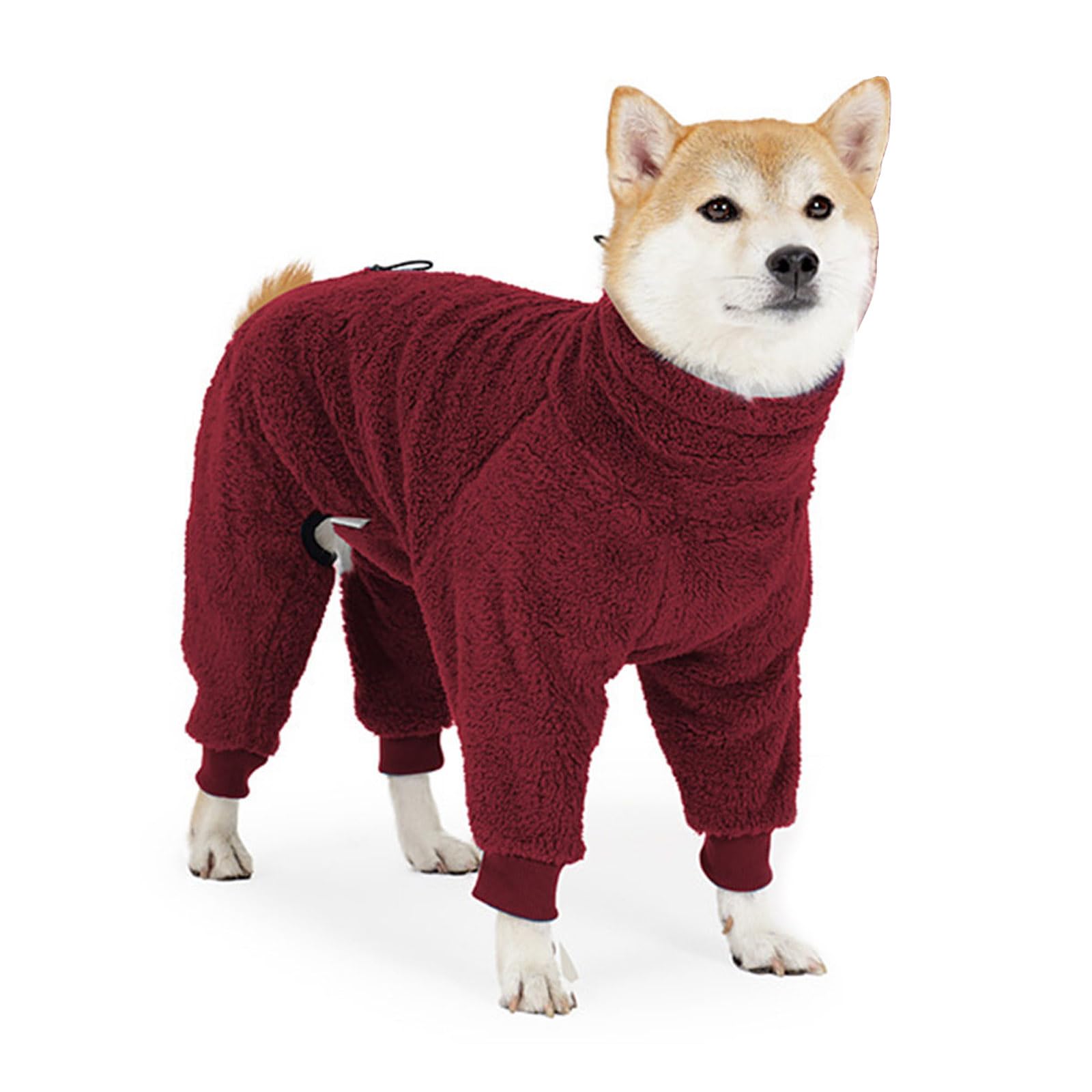 Vêtements épais pour chien pyjama d'intérieur double face chaud petites grandes races