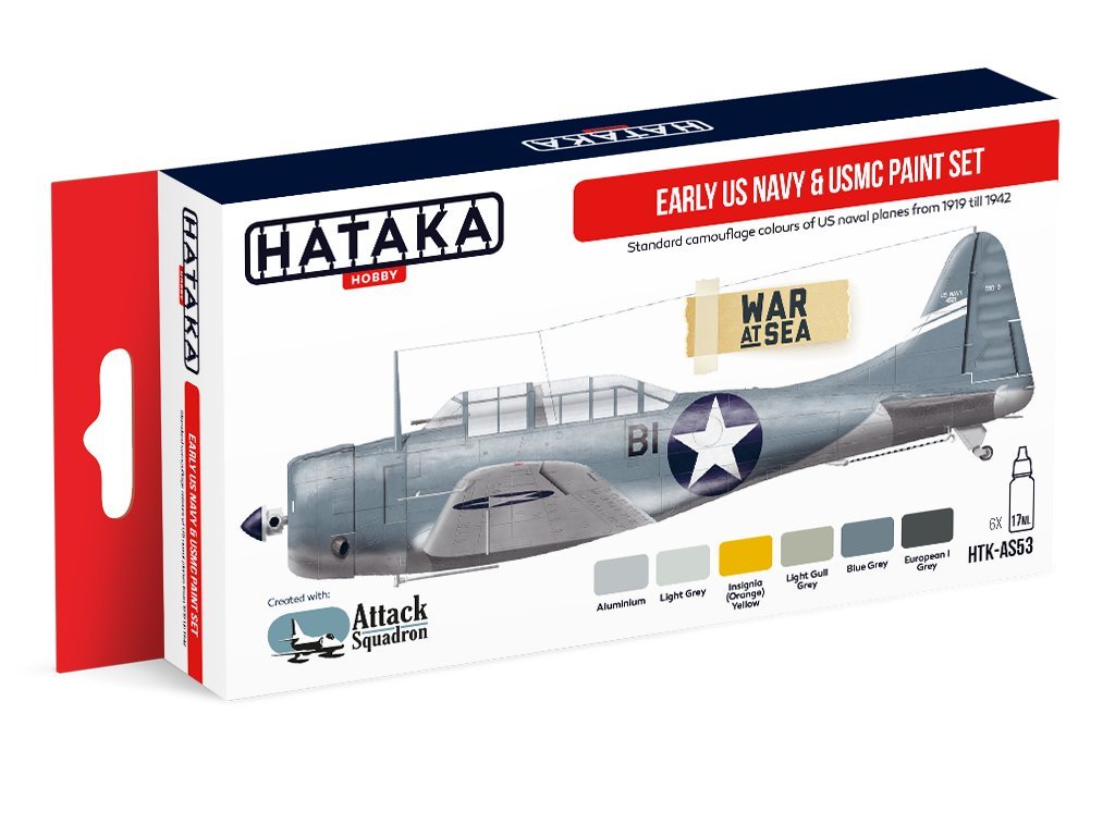 HTK-AS53 Early US Navy & USMC paint set
