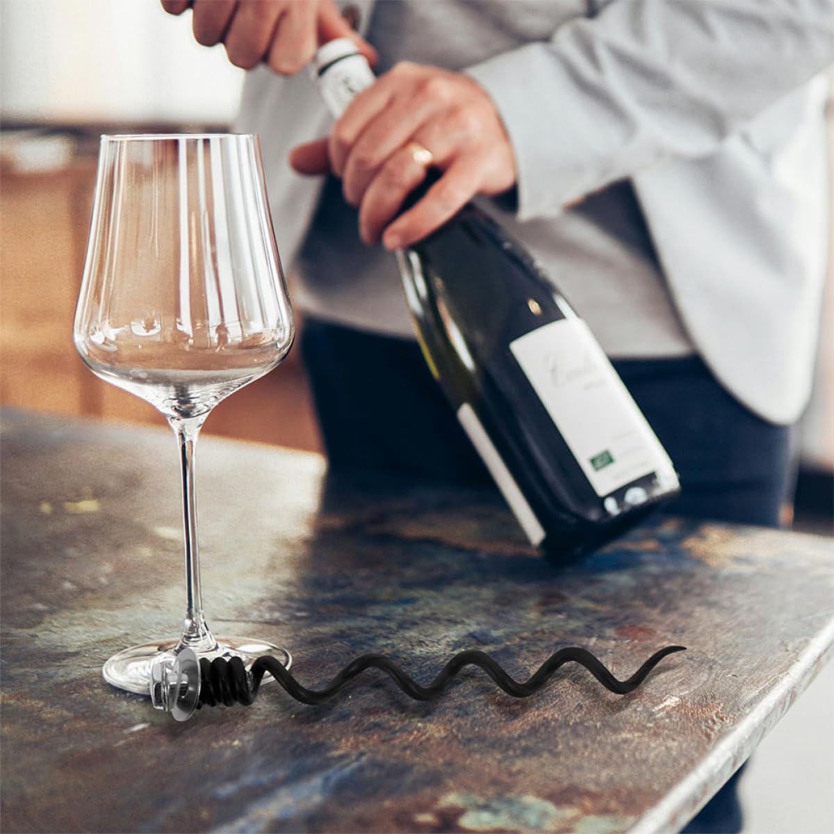 MAGICLULU Metall Korkenzieherspirale als Ersatz für Flaschenöffner mit 6stücke Reparaturspiralen Feine Verarbeitung und Kompakt als Wein Stopfen Zubehör