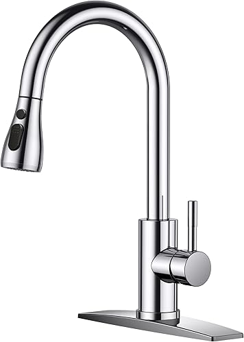 Vista 56 de FORIOUS - Llave de fregadero de acero inoxidable para cocina B07Y4Y88Y6