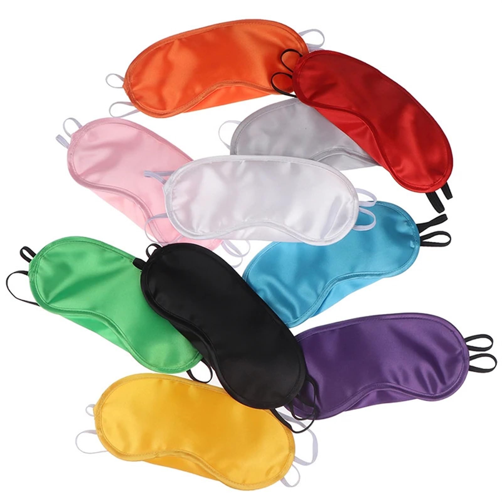 Máscaras para dormir Zero Eye Pressure Blackout pa Máscara de seda for ojos, 1 pieza, máscara de seda for ojos, antifaz for cubrir los ojos, antifaz suave(White)