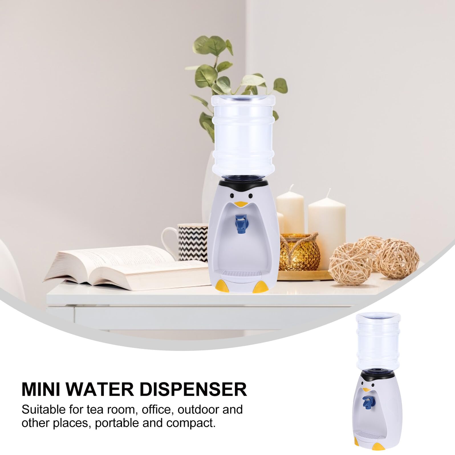 Didiseaon Dispensador de Máquina Agua Pequeño y Atractivo Eléctrico Fría Hogar Sala Té Diseño Compacto Capacidad 200 Ml Fácil Operar Adecuado Uso Doméstico Espacios Reducidos