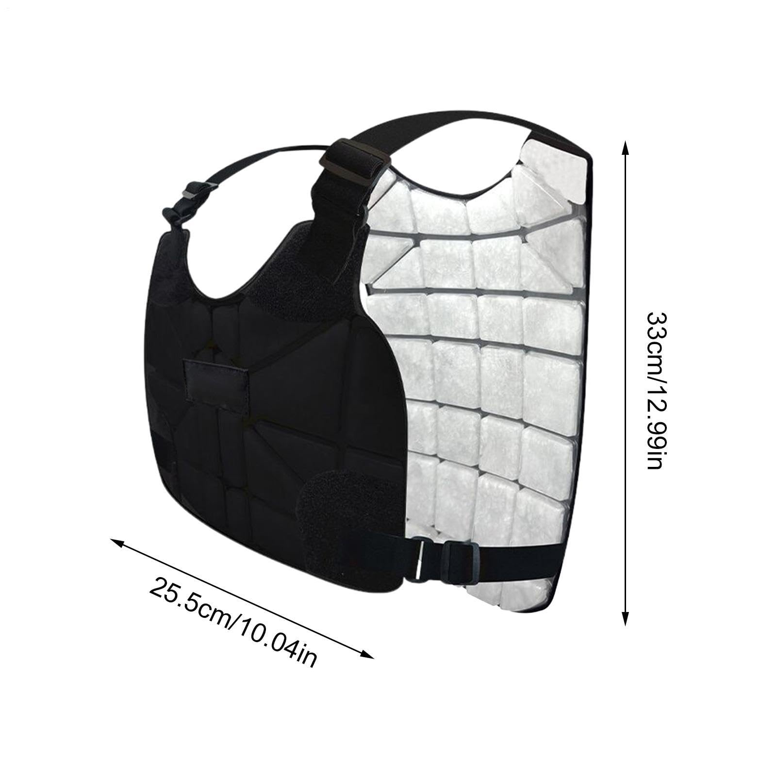 Kamizelka chłodząca dla mężczyzn odzież bez rękawów | Zimna Kamizelka do Biegania, Pieszych Wędrówek, Biwakowania, Uprawiania Sportu, Spacerów, Pracy, Prac Budowlanych, na