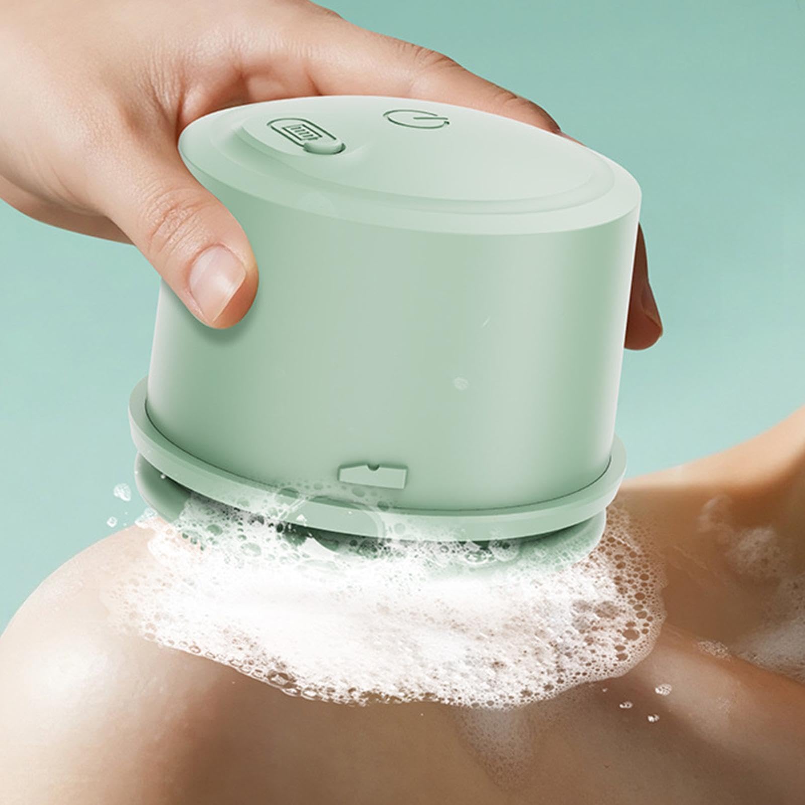 Cepillo Eléctrico Exfoliante para Espalda Exfoliador Rotativo de Piernas, 2