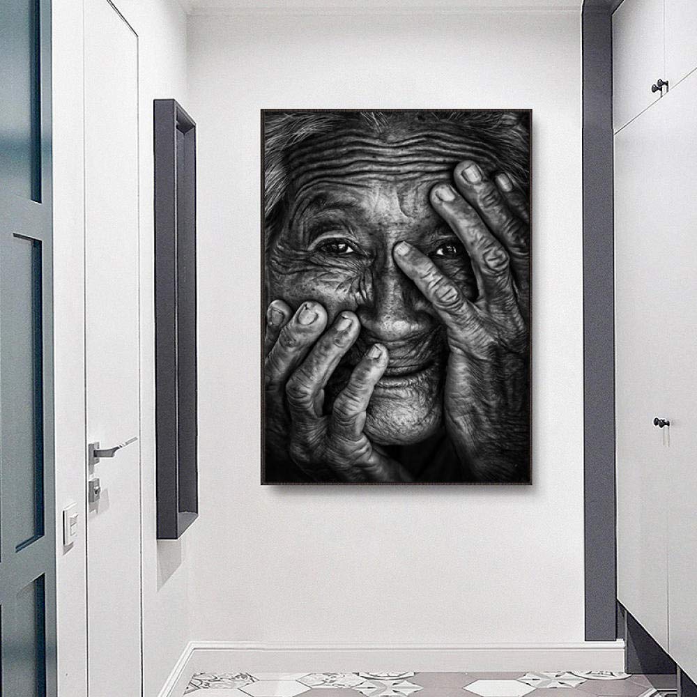 Nonnen Prints Vintage Foto Zwart-wit Poster Sigaret Grappige Wall Art Canvas Schilderij Foto Weird Kamer Home Decor 30x42 cm Frameloos