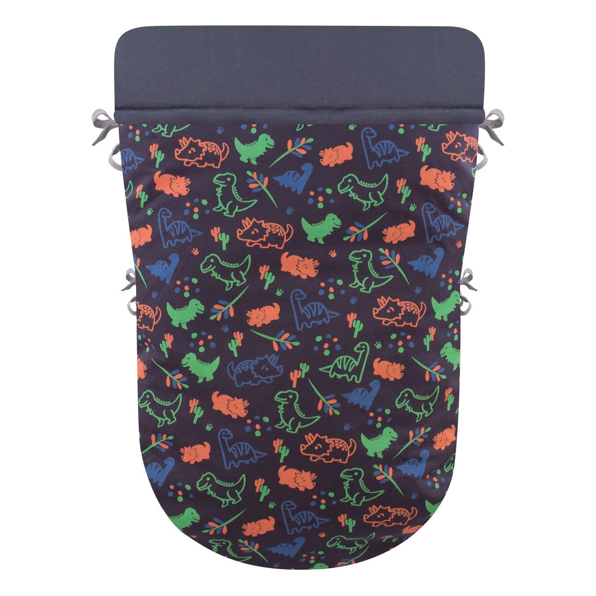 JYOKO Kids Manta Saco para Cochecito, portabebé, Algodón Primavera/Entretiempo (Happy Dino, ALGODÓN - 80 Cm)
