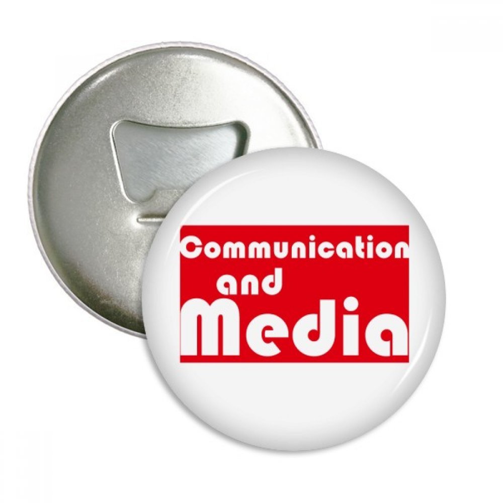 Ouvre bouteille ronde Major Communication et Médias aimants frigo 3pcs