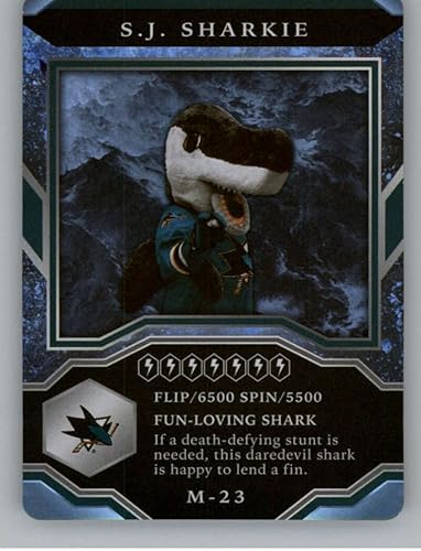 2021-22 Upper Deck MVP Mascot Gaming Cards #M-23 S.J. Sharkie San Jose Sharks Official NHL Hockey Card in Raw (NM or Better) Condition
