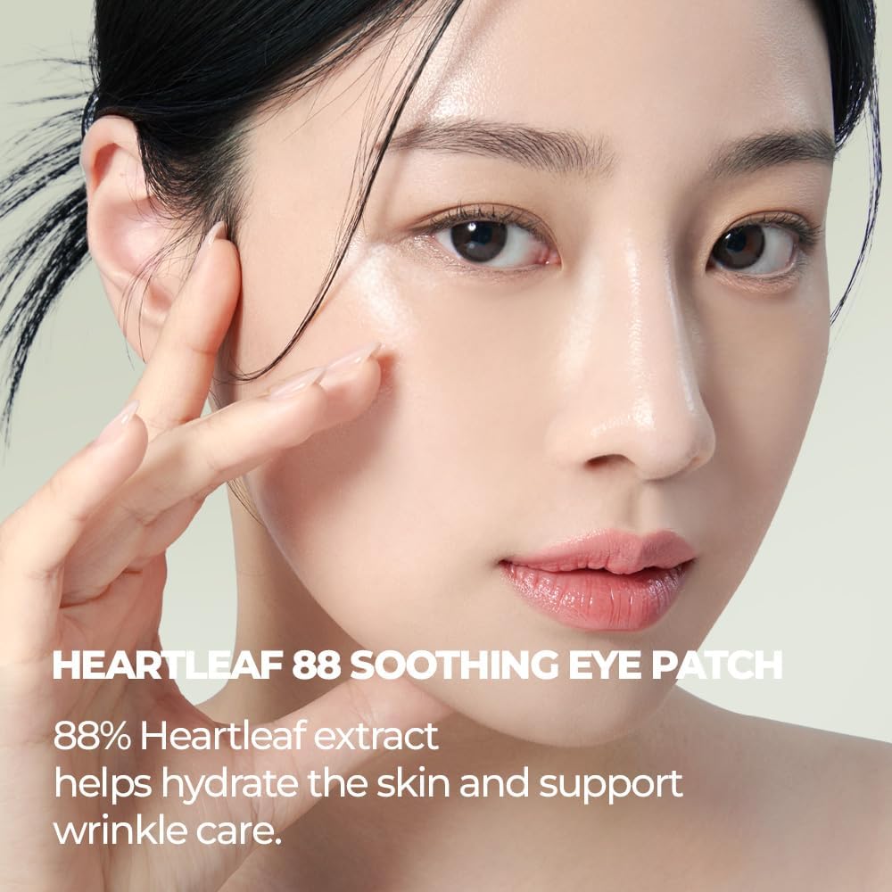 JMsolution Heartleaf 88 Soothing Eye Patch – Cooling Hydrogel Under Eye Mask for Puffy Eyes, Dark Circles & Sensitive Skin – Hydrating & Calming Eye Care with Houttuynia Cordata - Image 6