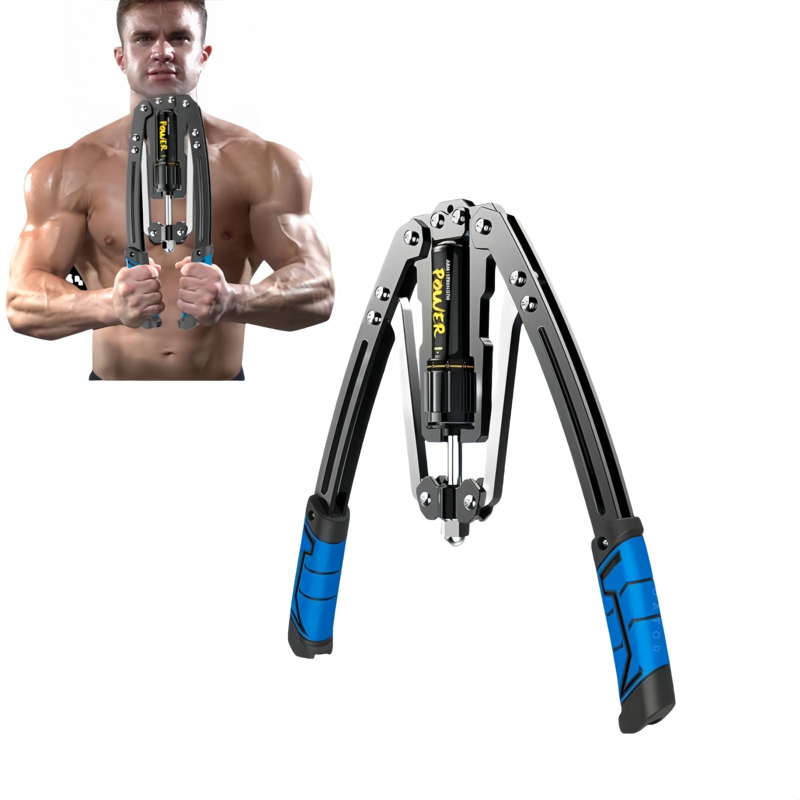 Power Twister 10-200kg Einstellbare Hydraulischer Arm Twister Brust Trainer als Armtrainingsgerät für das Training von Armen, Unterarmen, Bizeps und Brust, sowie zur Brust- und Armkräftespannung