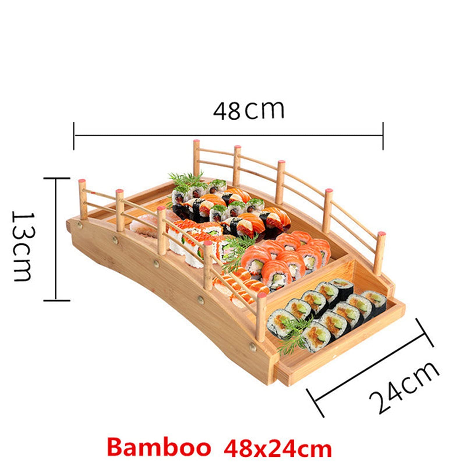 Amazon｜お寿司皿 竹料理寿司橋船創造的な寿司刺身プレート大皿寿司