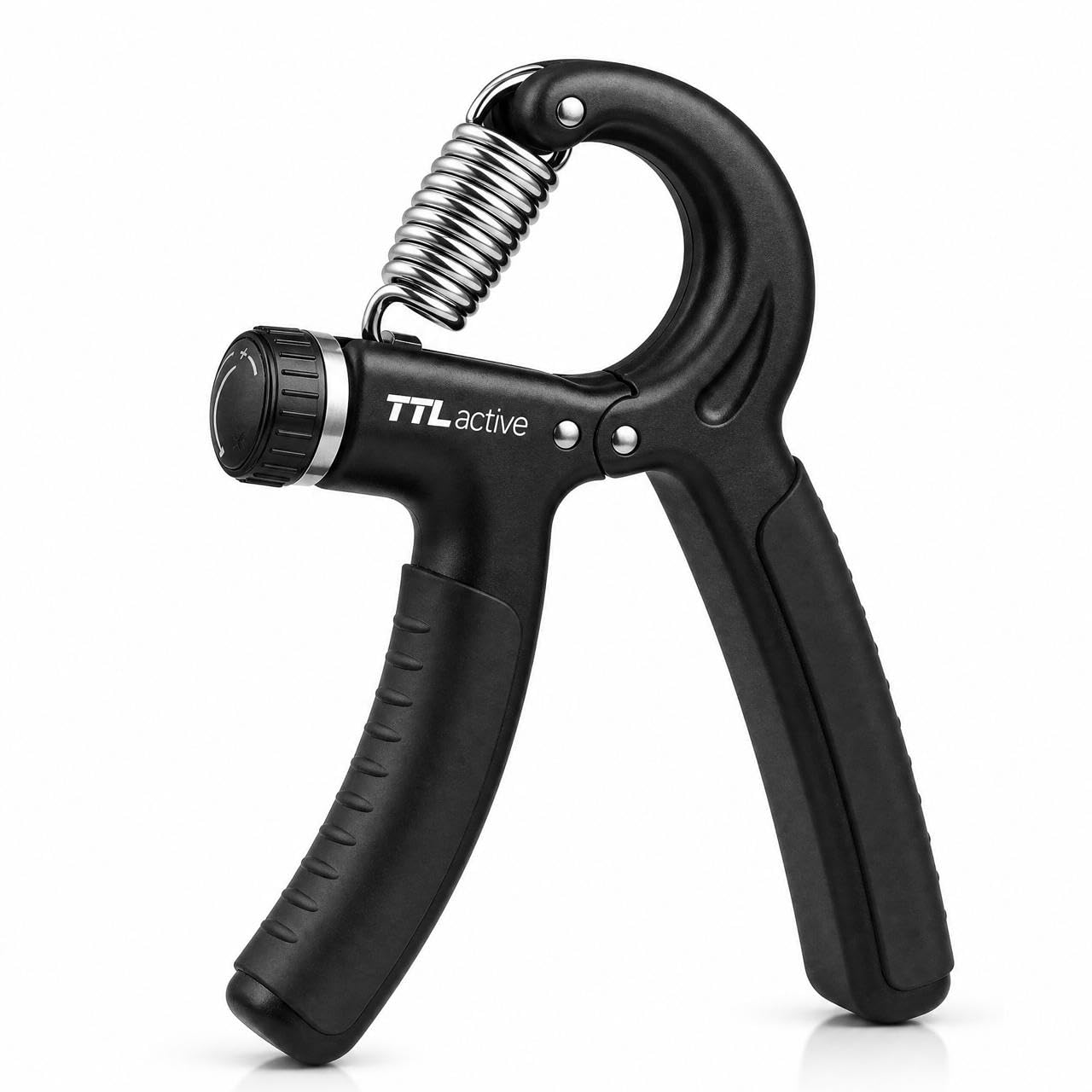 Hand Grip Strengthener with Adjustable Resistance Black | Non-Slip Handles, Adjustable Resistance, Finger & Wrist Trainer, Steel Spring, Forearm Exerciser-image-36