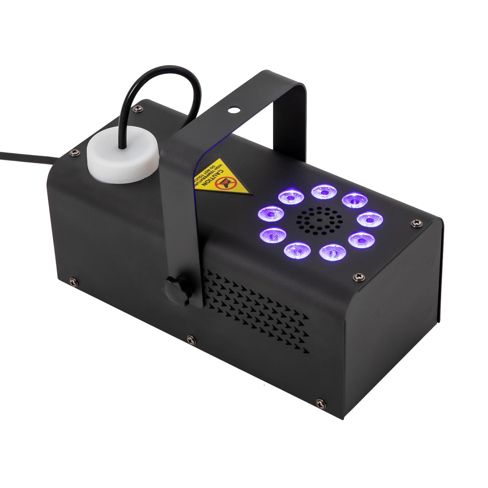 Macchina del Fumo 500 W, 9 LED per Palcoscenico Verticale, Effetto DJ Party, 3 Modalità di Cambio Colore per Palchi, Sale da Ballo, Bar, KTV, Feste di Compleanno