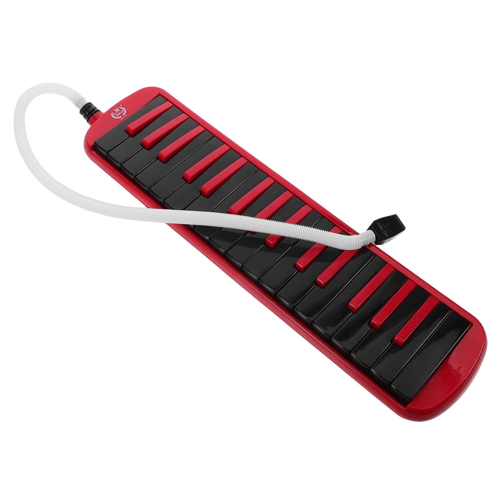 Milisten Mélodica Soprano à 32 Touches, Instrument Léger en Abs avec Anche en Laiton, Paquet Eva, pour Débutants Adultes, Rouge et Noir