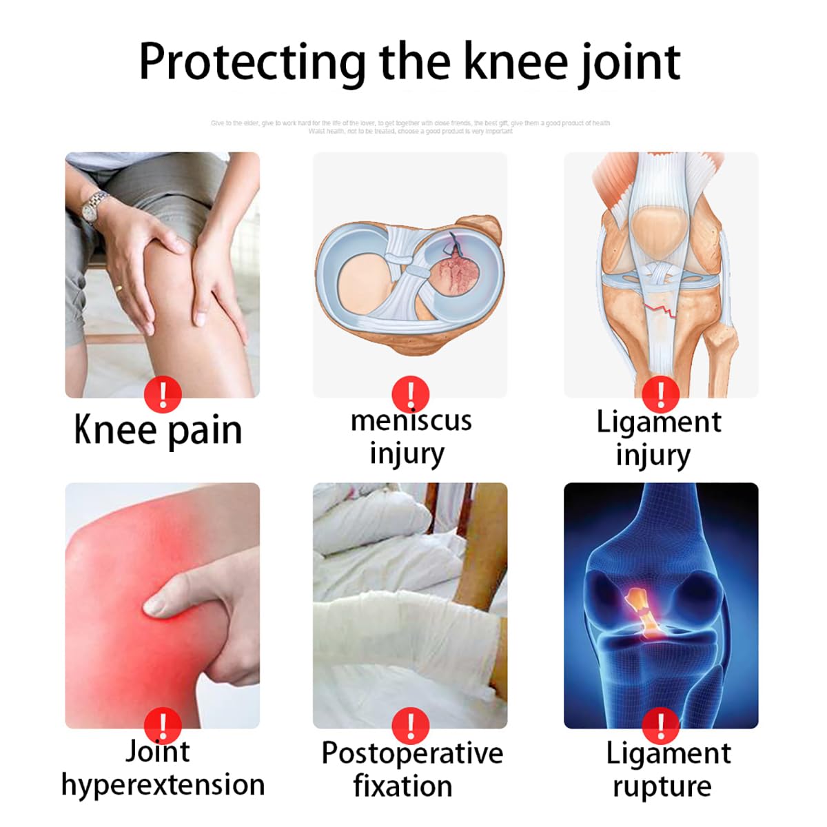 Zawiasowy Stabilizator Kolana Z Regulacją Zakresu Ruchu I Paskiem, Regulowany Stabilizator Rzepki Po Operacji, Unieruchamiacz Kolana W Przypadku Uszkodzenia Lub
