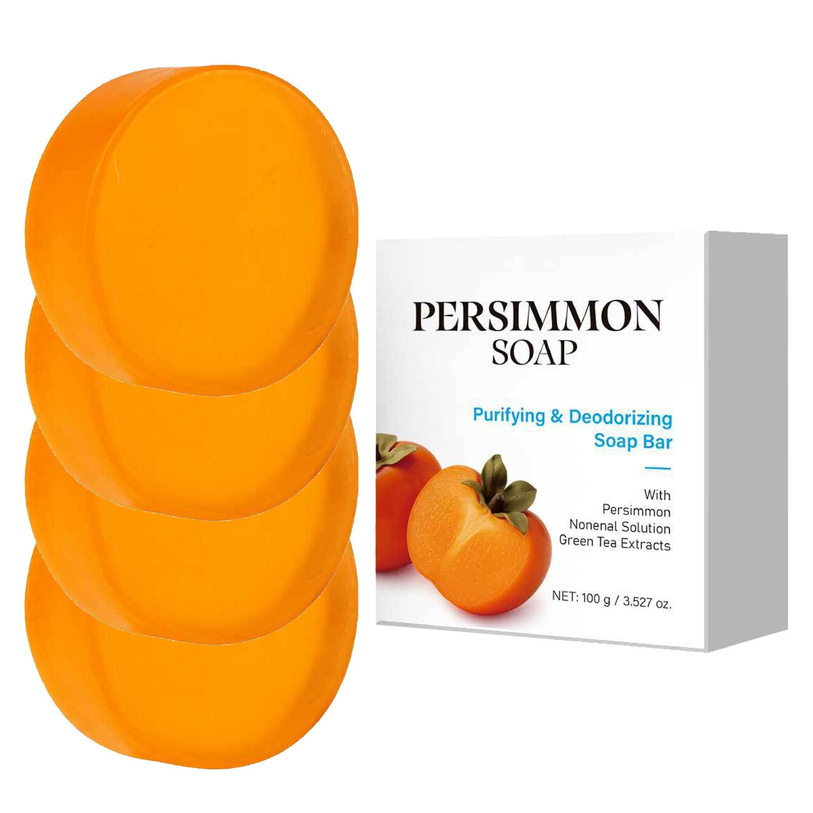 Sapone kaki contro nonenale e odore corporeo legato all'età, 100 g (4)