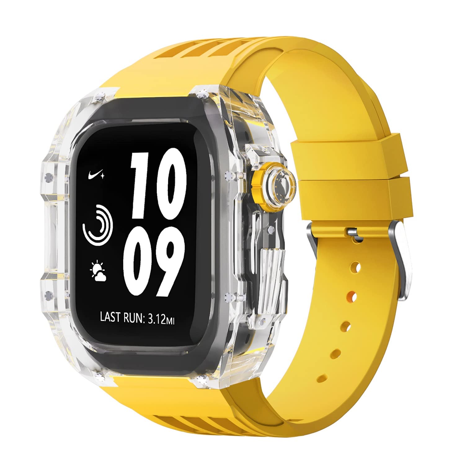 Kit de modification de luxe pour Apple Watch 45mm avec coque agate premium - 8