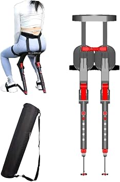 Wearable Invisible Seat,Telescopic Wearable Chair Invisible Seat,Chairless Chair Wearable Leg Ergonomics Lightweight Seat,3 Gear Adjustable Suitable for Different Heights