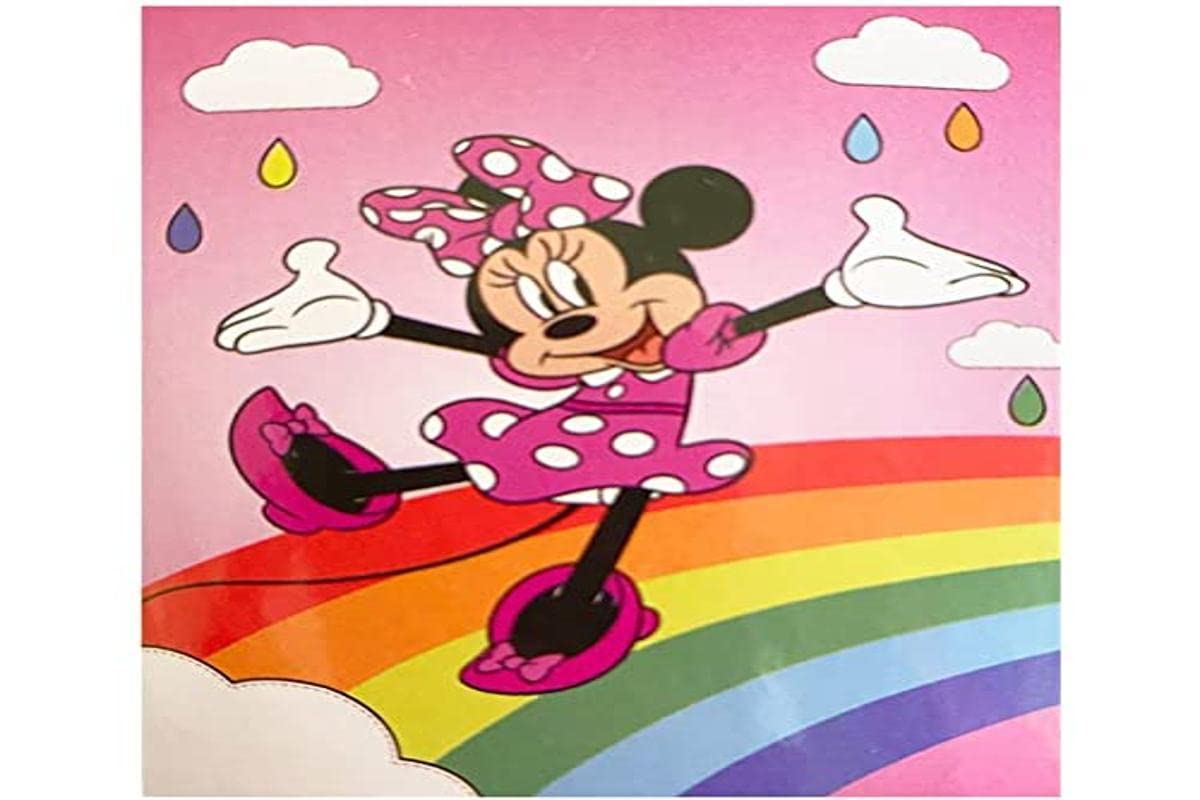 Aymax Colour Minnie Mouse Rainbow Fleece Blanket 140 X 100 Cm