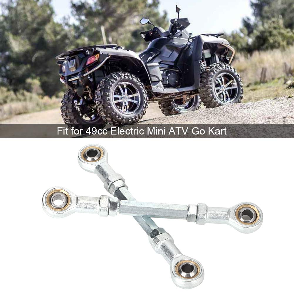 Zestaw drążka kierowniczego, 2 szt.150-170mm 8mm kolumna kierownicy motocykla łącznik drążka kierowniczego zestaw przegub kulowy pasuje do 9cc elektryczny Mini ATV gokart