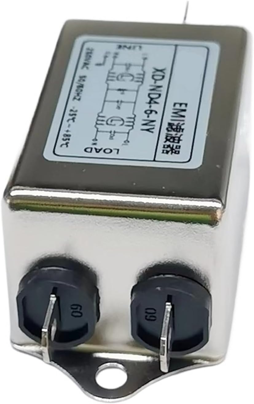 XD-ND4-6 /-NY Wore at 50Hz ~ 10MHz Suppression Electronic Interference Power Noise EMI Filter 6A 250V(XD-ND4-6-NY)