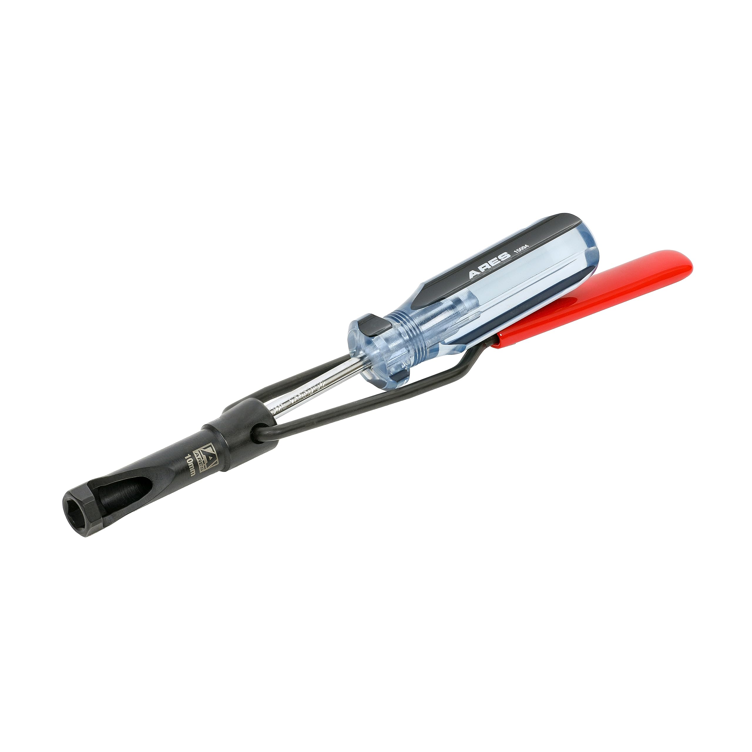 Ares 15094 - Herramienta de Ajuste de válvula de Tuerca de atasco de 10 mm - Afloja fácilmente Tuercas de atasco apretadas con Ventana Recortada para posicionar - para Honda, Toyota, Nissan y Otros