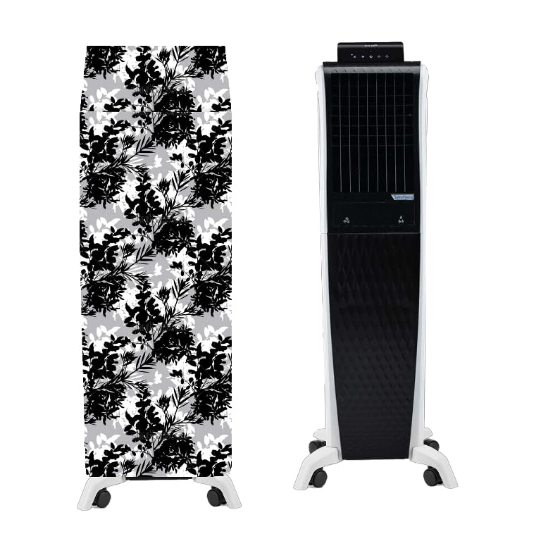 Image of Cooler Cover Compatible for Symphony Diet 3D 55i+ 55-Litres Air Cooler Waterproof, Dustproof, Size (HxWxD) 134.62X41.91X48.26 Cm, Black.