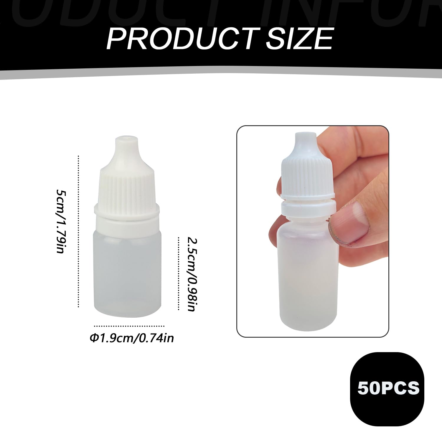 100 flaconi contagocce da 5 ml, vuoti in plastica | FindTheDeal