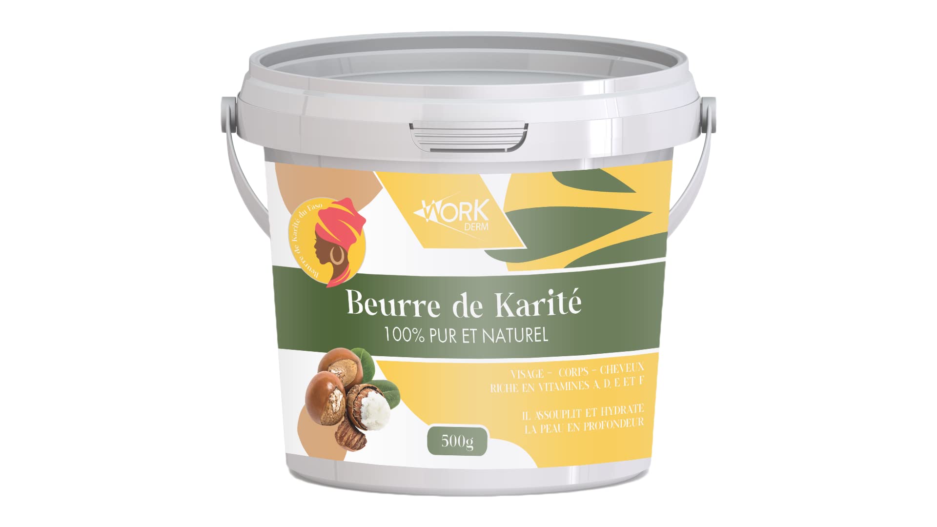 Burro di Karitè – 100% puro e naturale, senza additivi, non raffinato (500 g) | estrazione a freddo a pressione