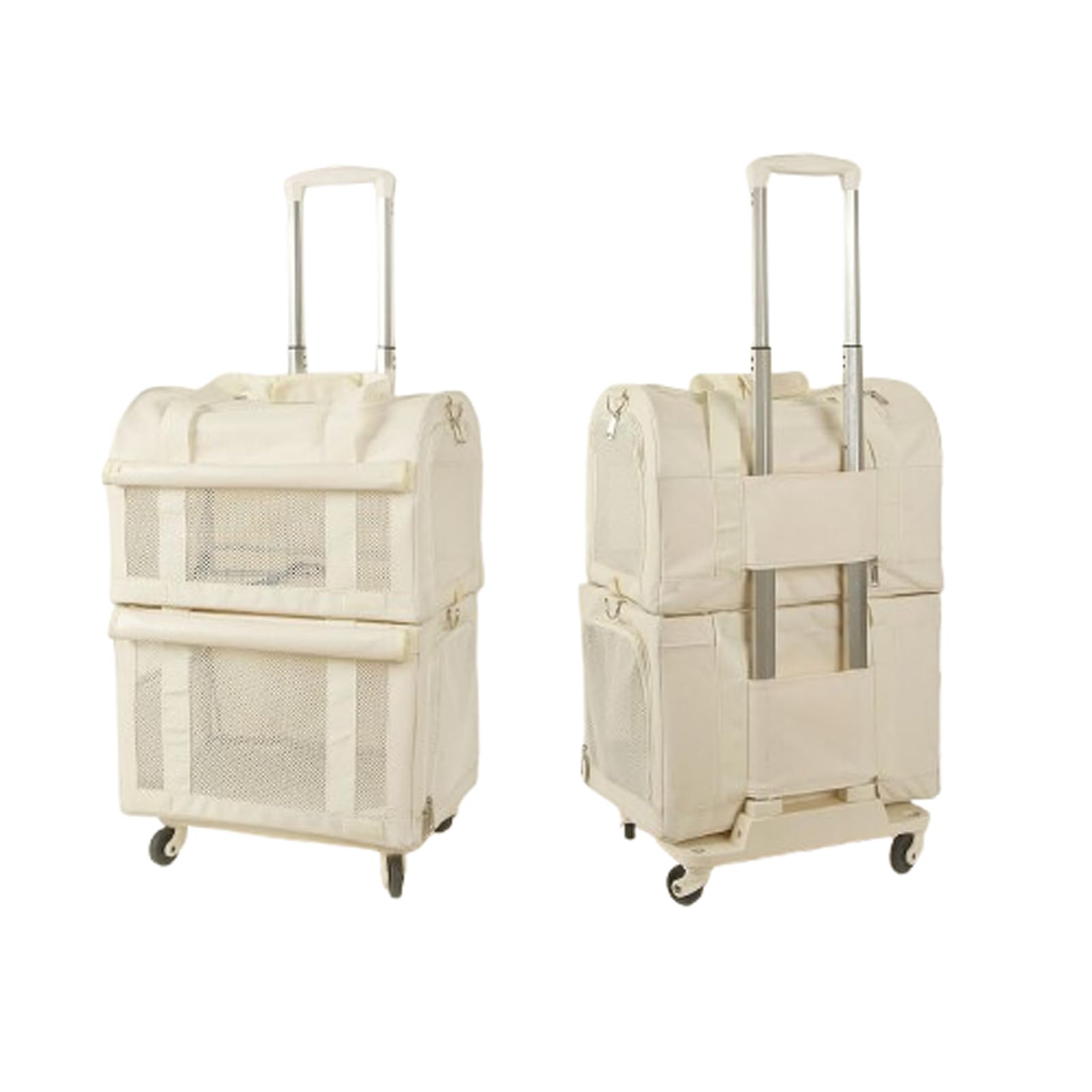 ホワイトメッシュ　ペットケース　キャリーケース Amazon.co.jp: 猫 キャリーバッグ 大きめ 軽量 2匹用 大容量 ペット