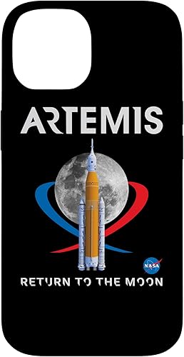 Miniatura 4 de Funda con logotipo para iPhone 15 Pro NASA Artemis Mission SLS Moon Insignia