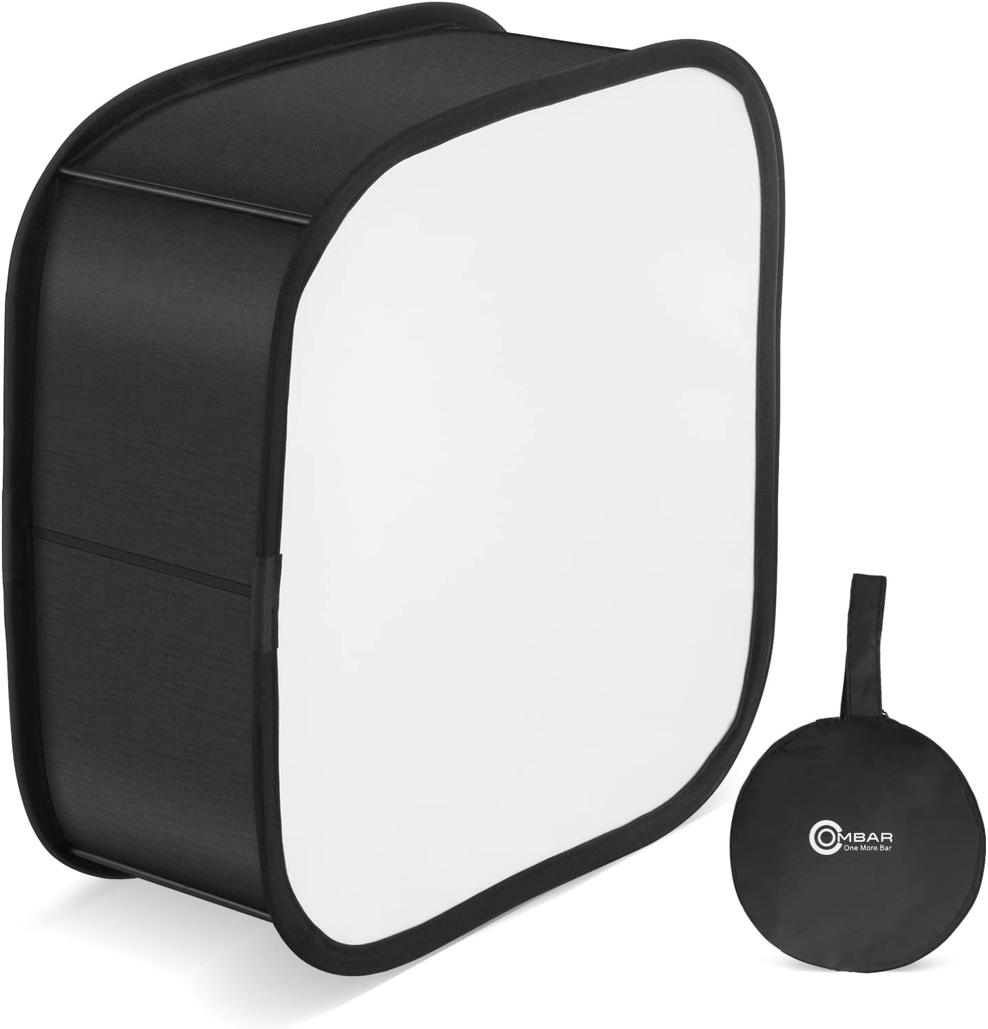 OMBAR Softbox Plegable Fotografía, Softbox de Panel Plegable con Accesorios de Correa, Difusor LED de Luz con Bolsa Portátil de Mano para Fotógrafos de Retratos y Productos, Blogueros de Video, etc