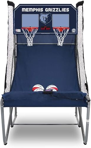 Miniatura 10 de Pop-A-Shot - Home Dual Shot Arcade Basketball Game with NBA Graphics l Sensor Scoring l 16 Game Modes l 7 Balls l Foldable Storage l for All NBA Fans