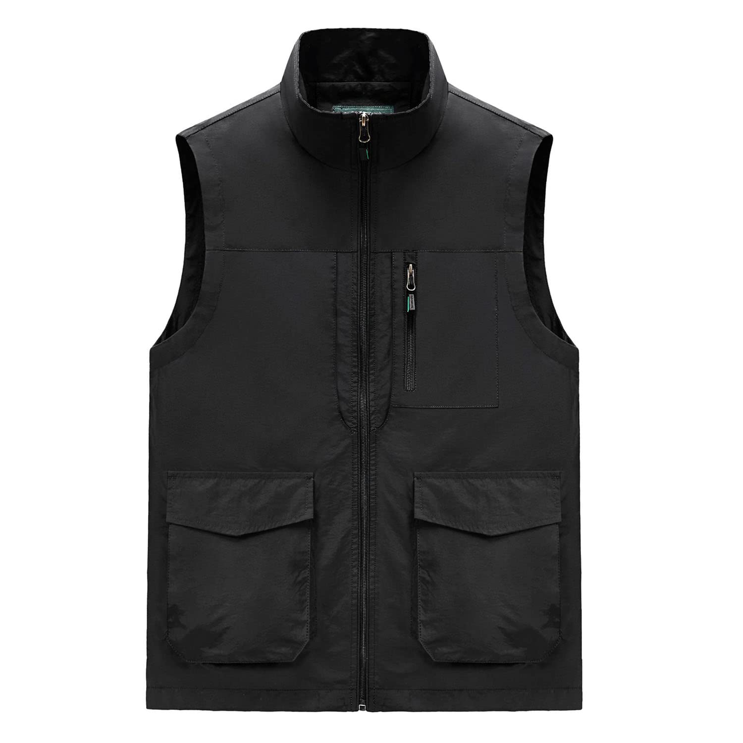 Chaleco Multibolsillos para Hombre Chaleco Transpirable Exterior Chaqueta Casual Sin Mangas para Pesca Fotografía Senderismo