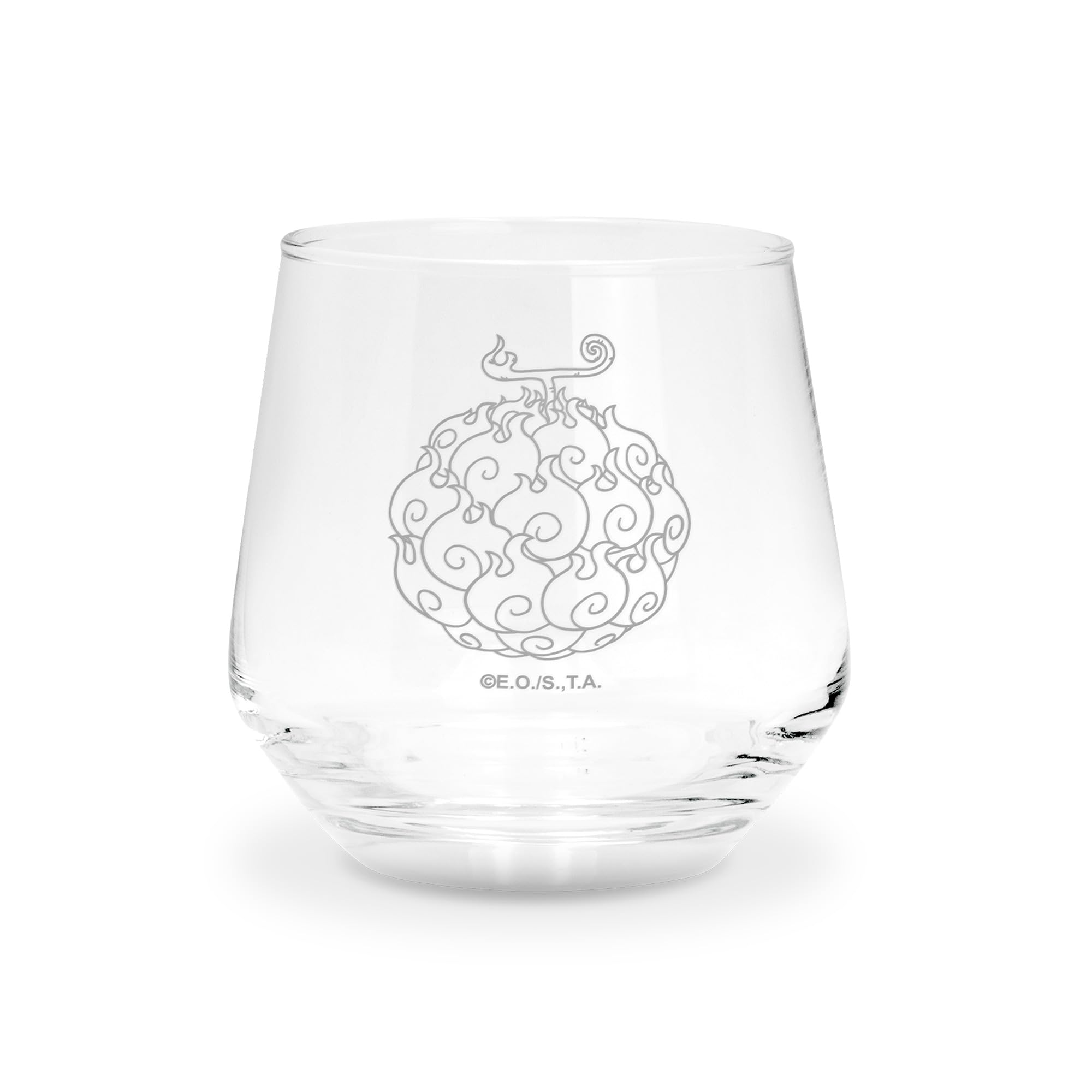 ABYSTYLE – One Piece Flame-Flame Fruit Glass – Official Product – Premium Glass – Capacity 300 ml