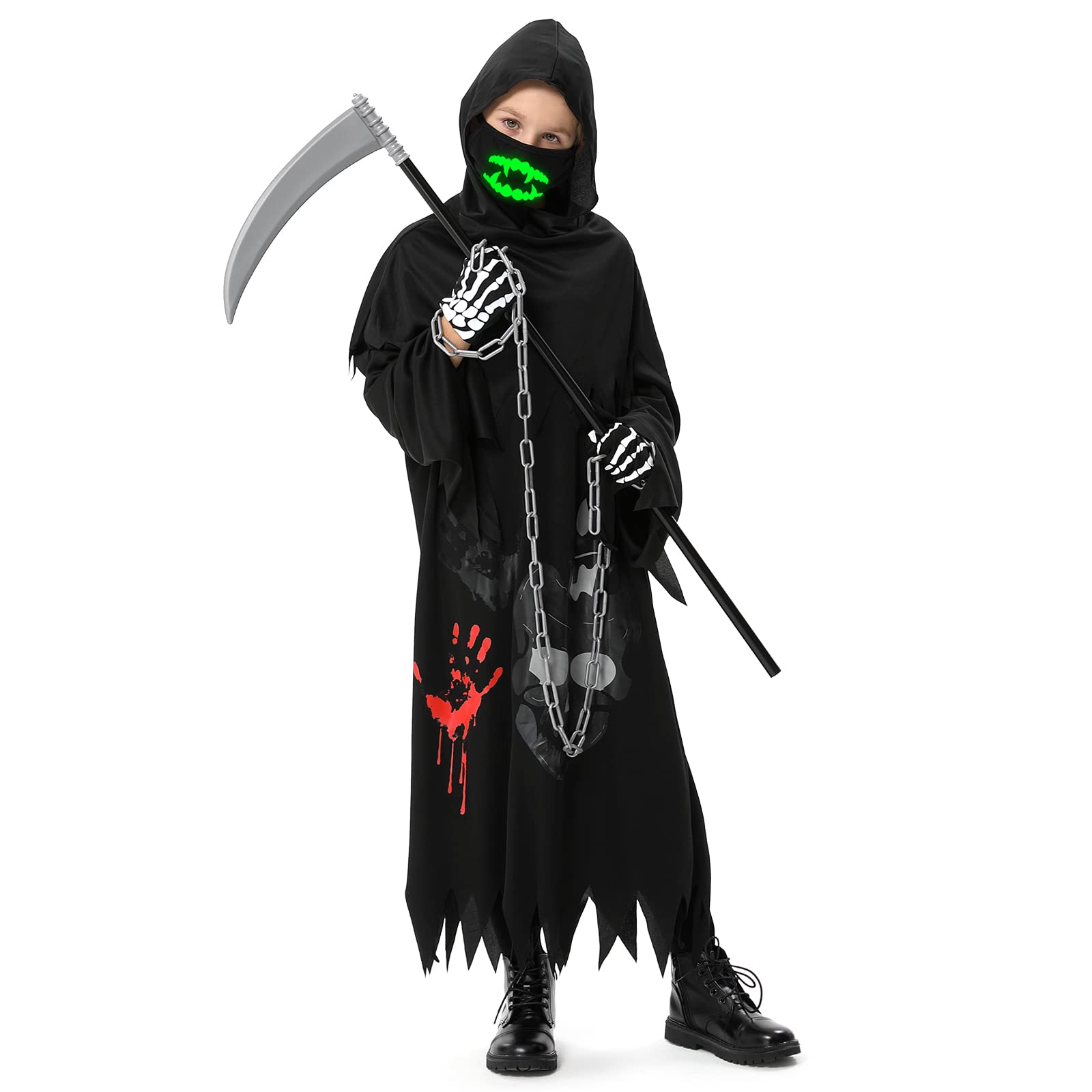 Buy Grim Reaper Costume for Kids, Halloween Costumes for Boys and Girls