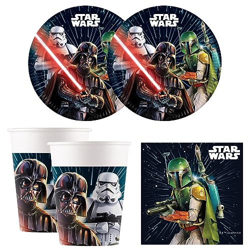 Procos 10215306DY - Set de Fiesta Star Wars Galaxy, vajilla