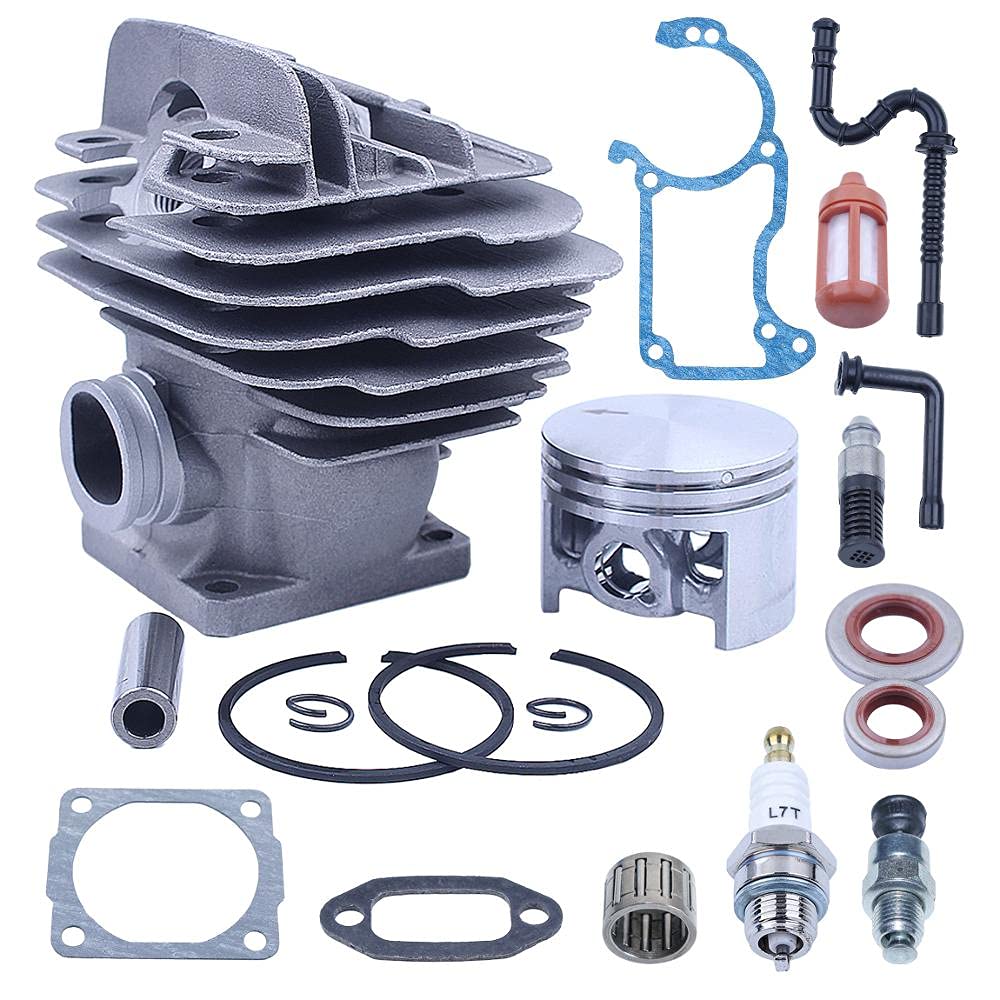 44.7mm zestaw uszczelek tłoka cylindra powlekanego Nikasilem, do piły łańcuchowej, For Stihl 026 026pro Ms260 Big Bore górny koniec części zamienne Zestaw cylindrów piły łańcuchowej