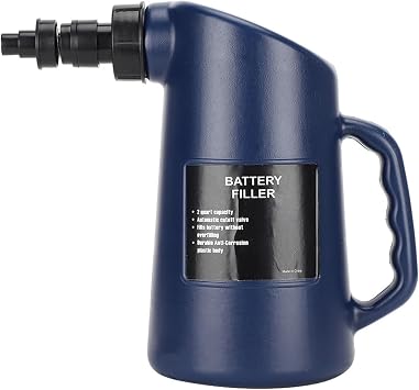 2L Auto Car Battery Filler with Lead for Deep Cycle Liquid Filling, Battery Water Jug Tool for Car Repair