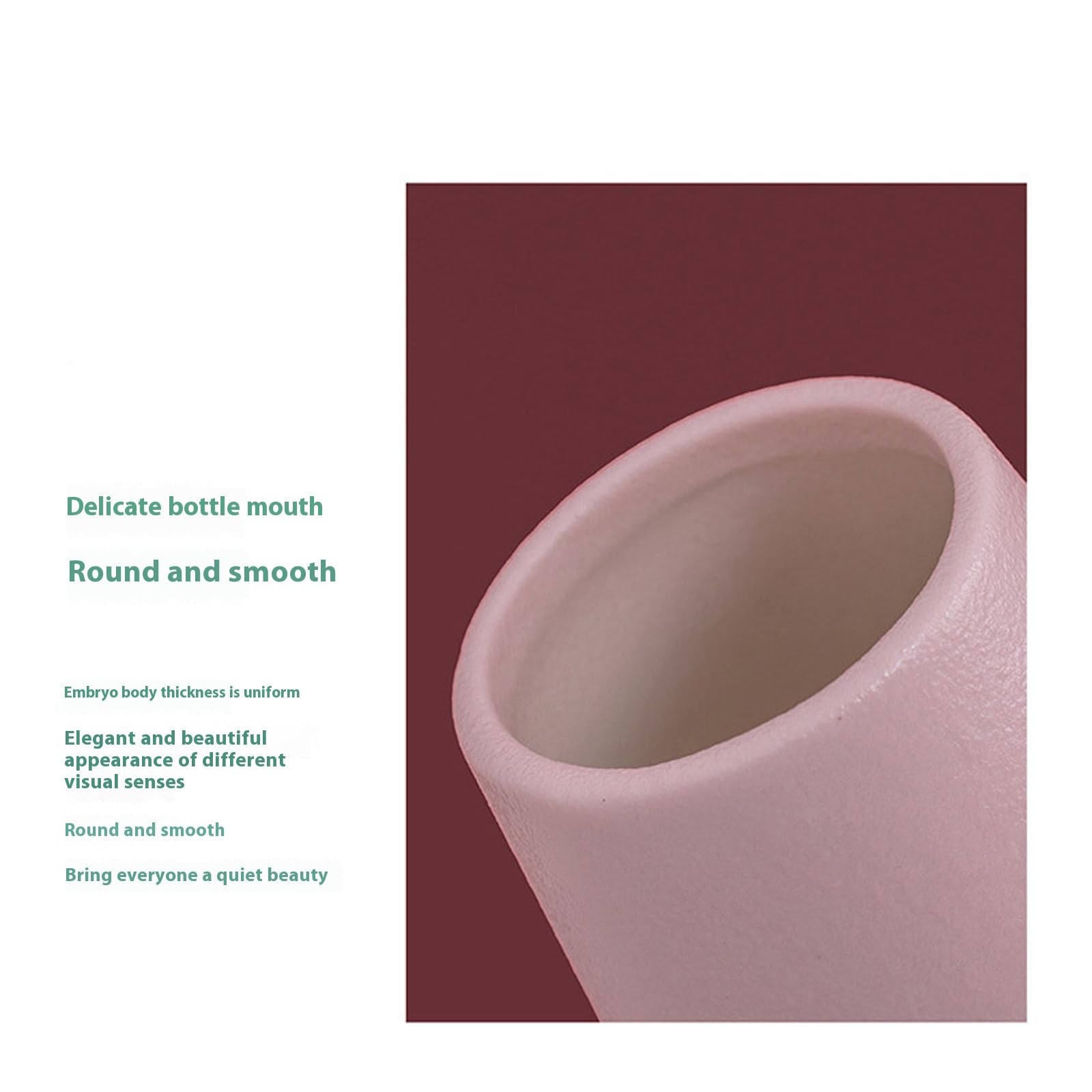 Ceramiczny wazon Wazon śliwkowy Kolorowe wazony Dekoracje wazonów do biura, stołu jadalnego, stroików i wesel,Black