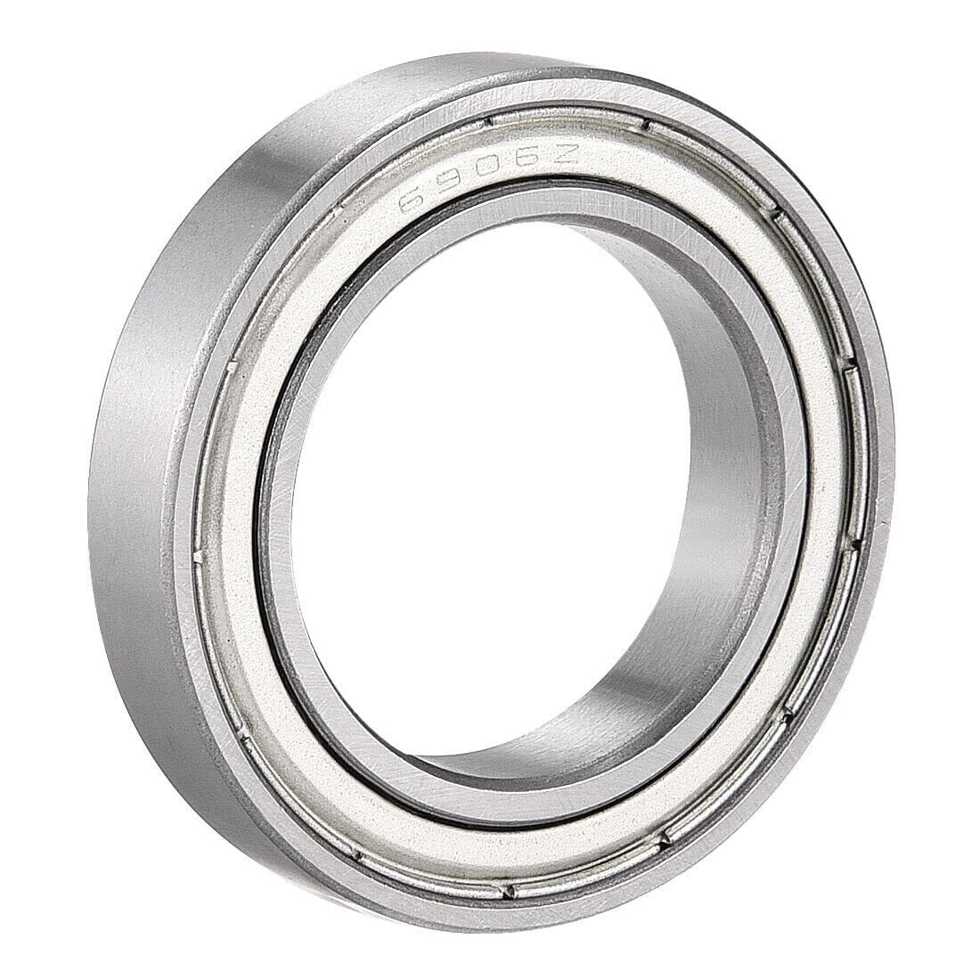 Roulement à billes 6906Z en acier chromé 30x47x9mm avec blindage simple pour rotation fluide