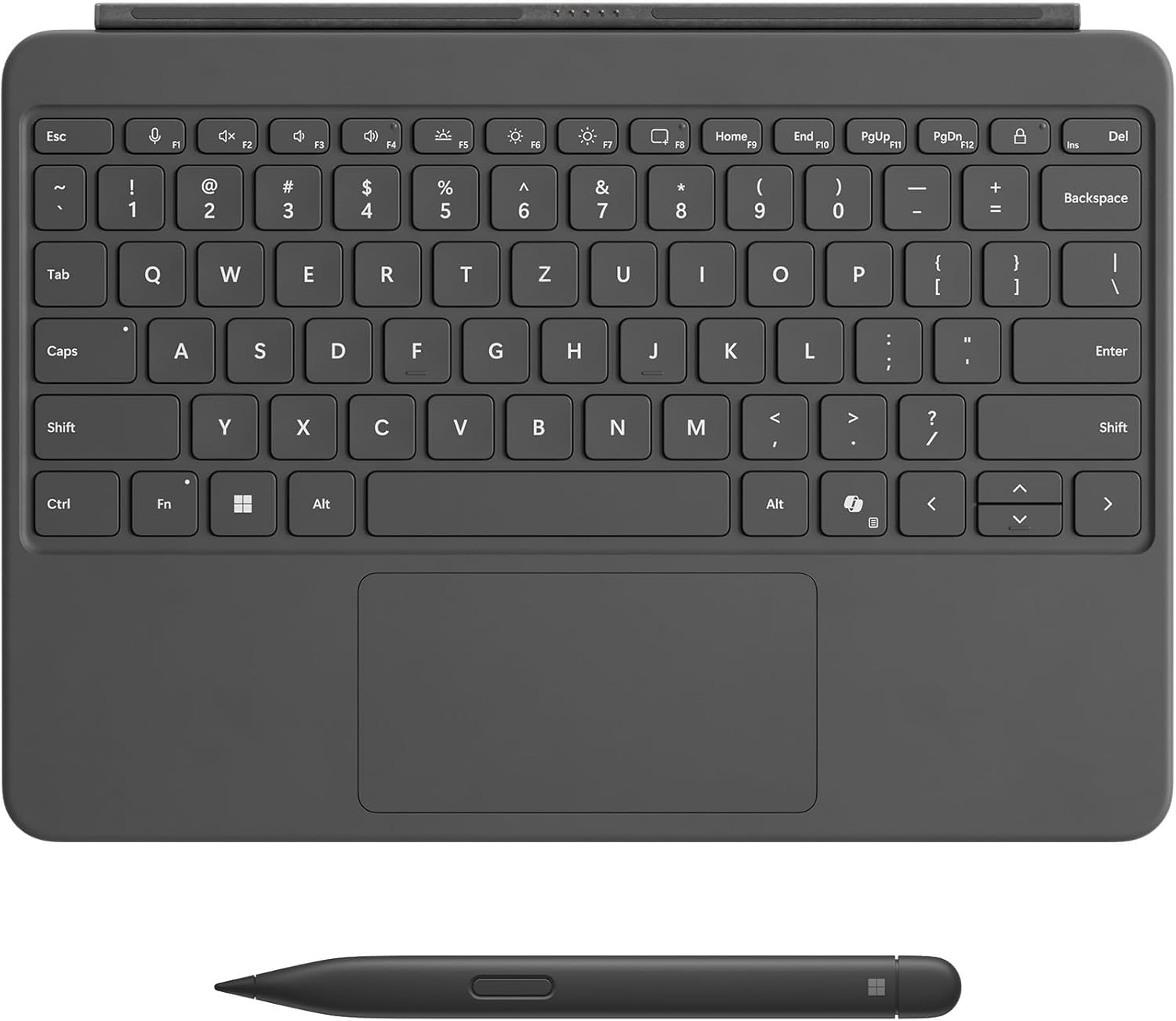 Microsoft Surface Pro 12" Keyboard mit Slim Pen | kompatibel mit Surface Pro 12" | QWERTZ | Anthrazit