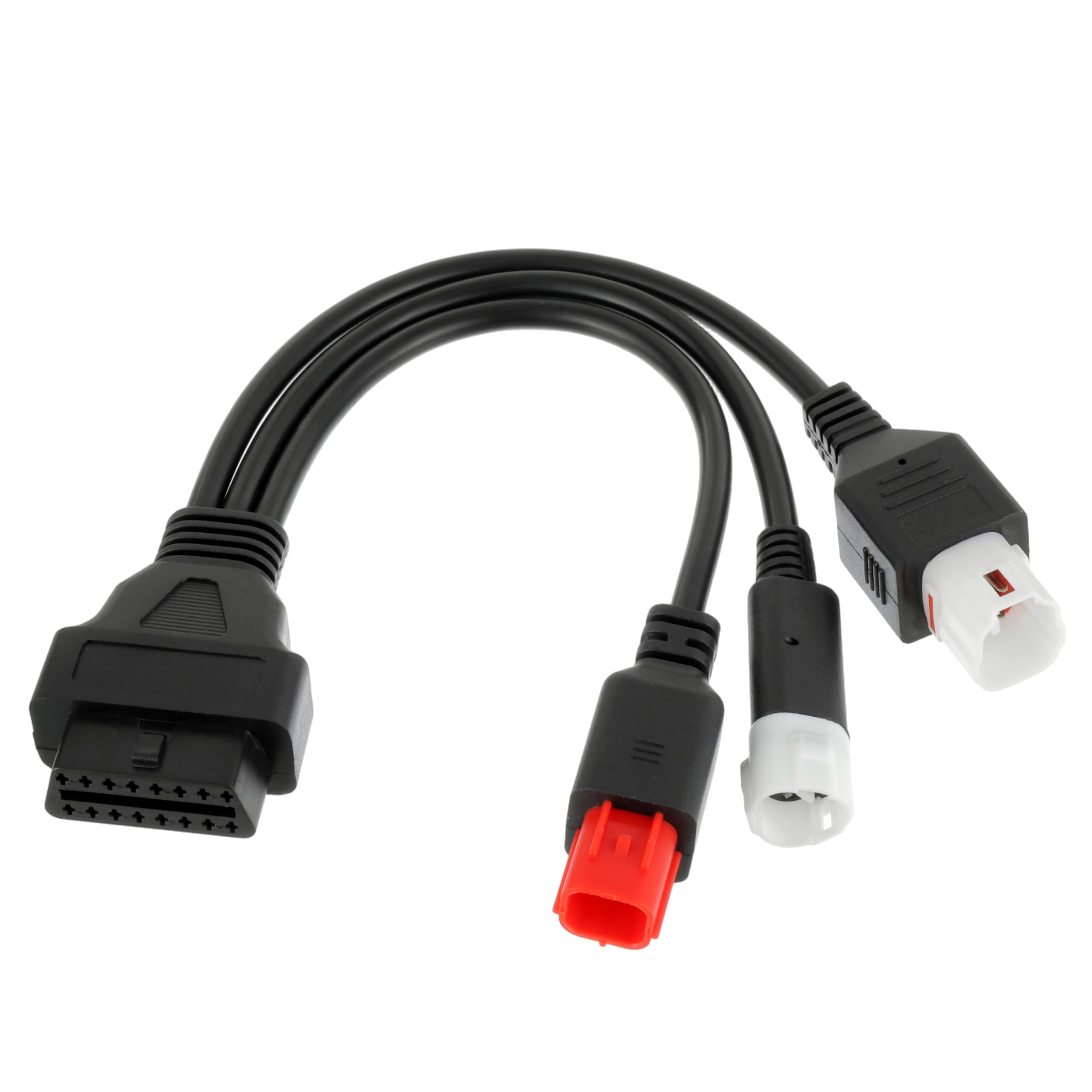 Cavo Adattatore per Moto, Cavo Adattatore OBD2 a 3 Pin, 4 Pin e 6 Pin per Moto Yamaha Euro 5 e Honda Yamaha Euro 6 X-Max T Racer (Cavo OBD-II, connettore 3 in 1)
