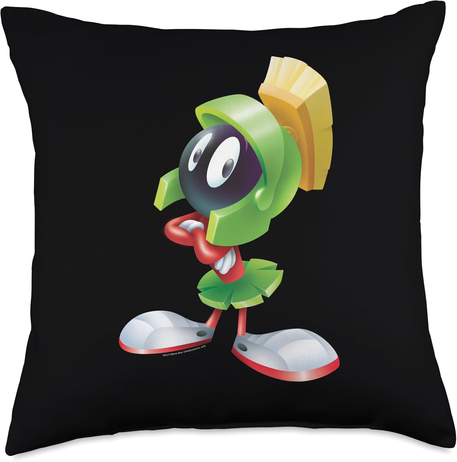 Looney Tunes Marvin the Martian Airbrushed Throw Pillow