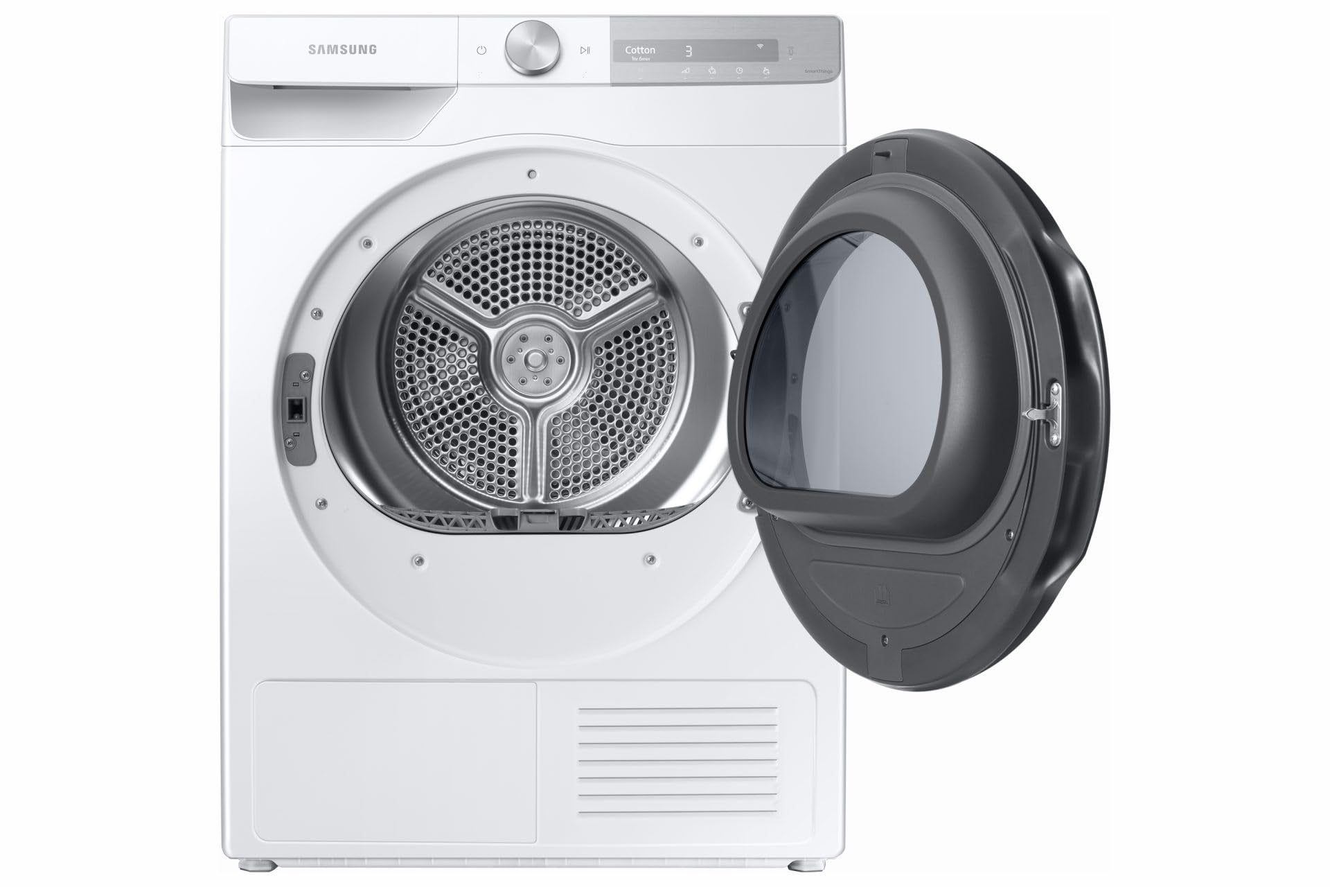 Samsung Secadora AI Control Quickdry DV90T7240BH/S3, 9 kg, bomba de calor, clase A+++, Wifi, Oblé reversible, carga frontal, 60 x 85 x 60 cm
