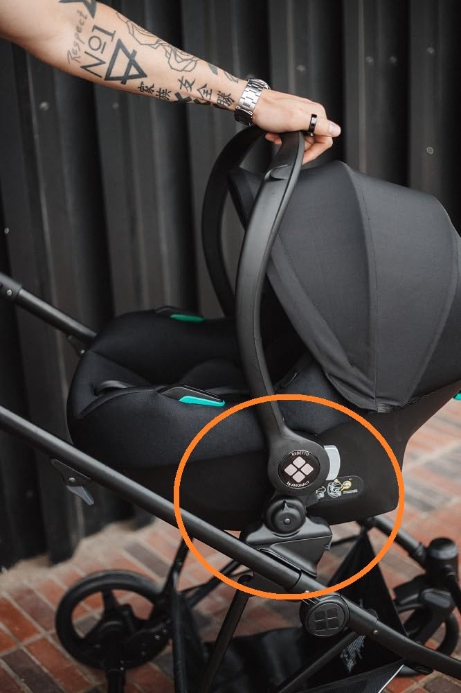 Bebetto Multi Comfort Autositzadapter, 2 Autositzadapter mit verstellbarem Winkel, AMCS 2.0