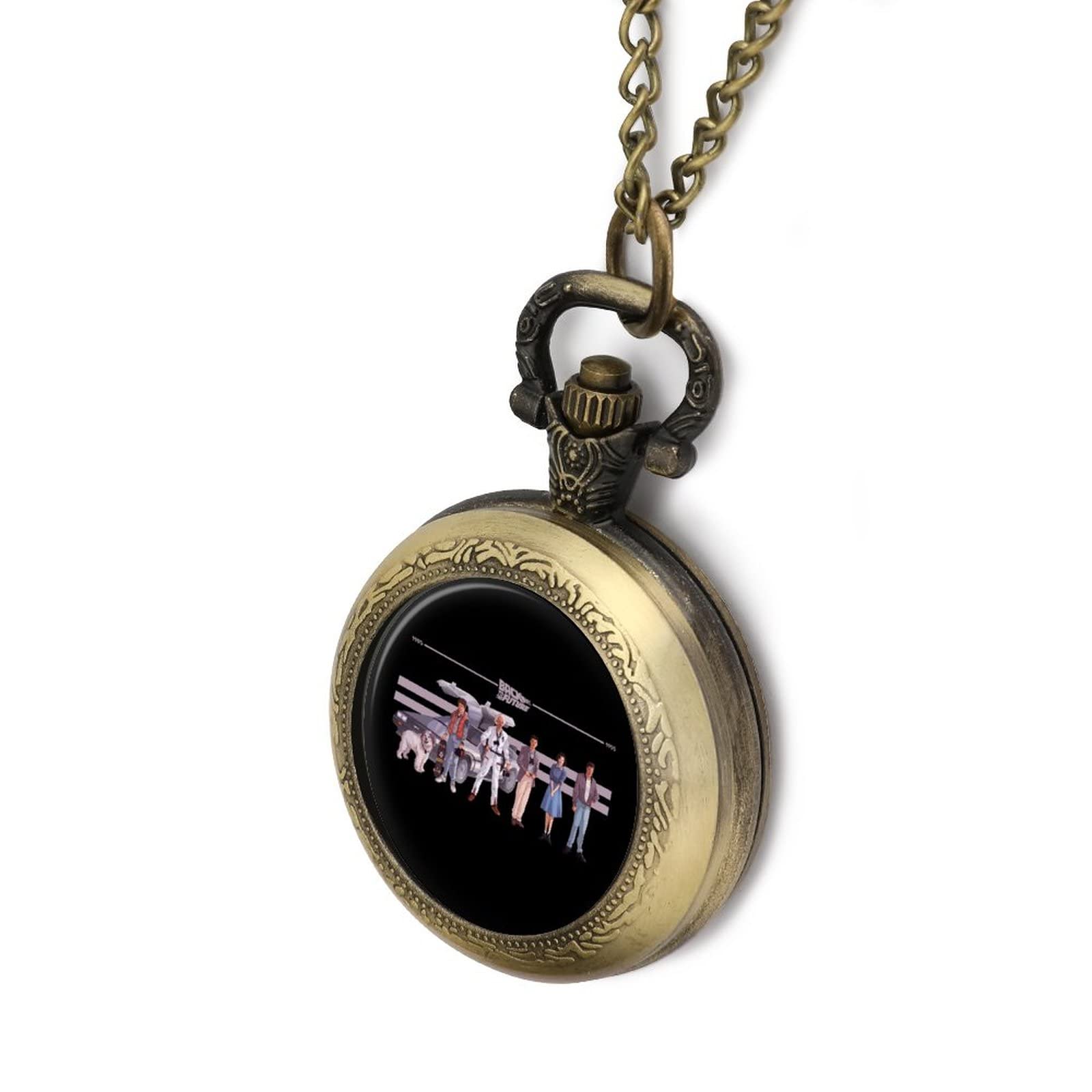 Amazon.co.jp: 懐中時計 バックトゥザフューチャー メンズ レディース