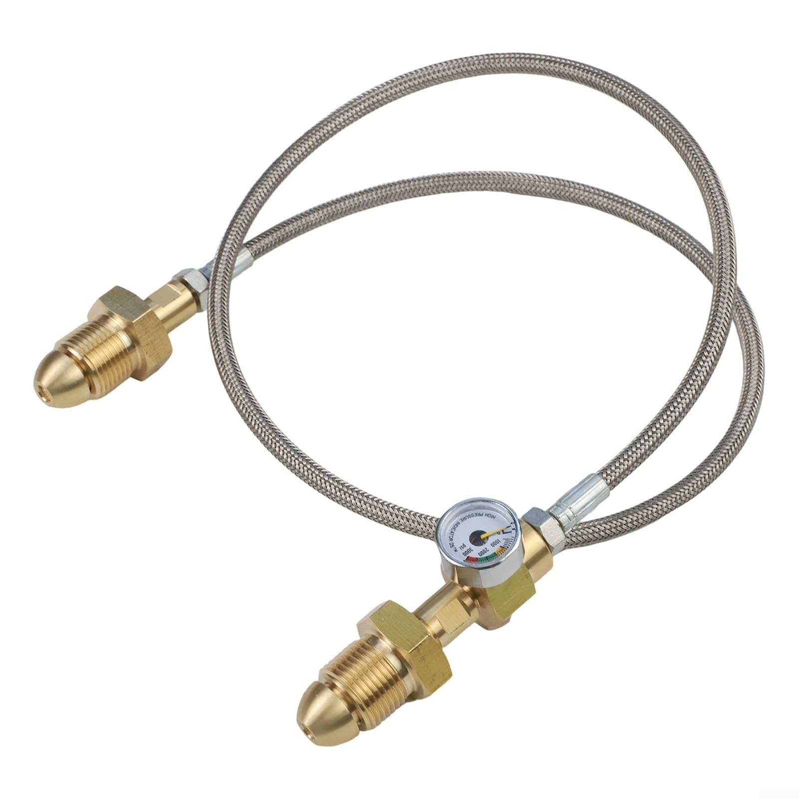 Tuyau de recharge argon BS341 tressé inox haute pression