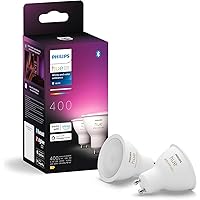 Philips Hue Faretto Smart GU10, Luce Bianca e Colorata (2 pezzi)