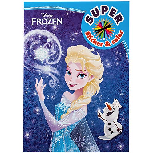großes XL Malbuch/Malblock - A4 - Disney die Eiskönigin - Frozen - mit vielen Sticker & Aufkleber - 16 Seiten - Dickes… – Bild 5
